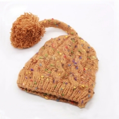 Costum Funny Babies Pom Winter Custom Beannie Knited Hat